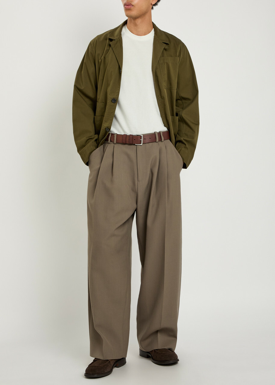 Oliver Spencer Ribbed Cotton T-shirt Ecru