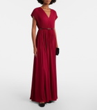 Max Mara Elegante plissé georgette gown