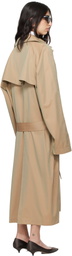 Meta Campania Collective Beige Jasper Cotton Tonic Trench Coat