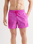 VILEBREQUIN - Moorea Embroidered Mid-Length Swim Shorts - Pink