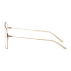 Gucci Gold Metal Square Glasses