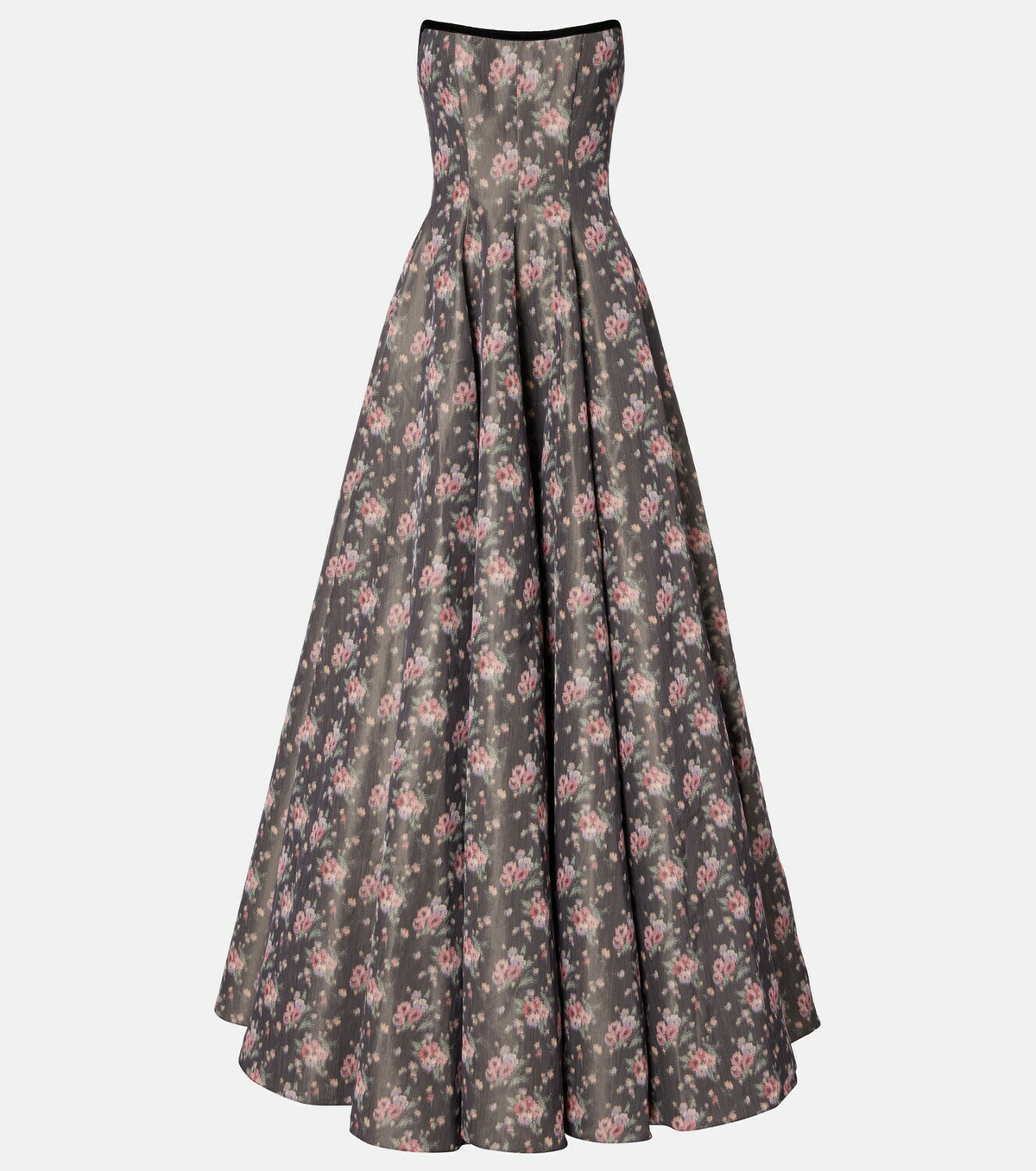 Markarian Laila floral taffeta corset gown