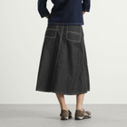 Beams Boy Women's Wraped Pleated Skirt in Black