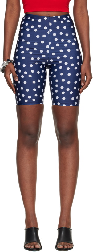Photo: Jean Paul Gaultier Navy 'The Polka-Dot' Shorts