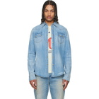 COÛT DE LA LIBERTÉ Blue Max Rigid Denim Western Shirt