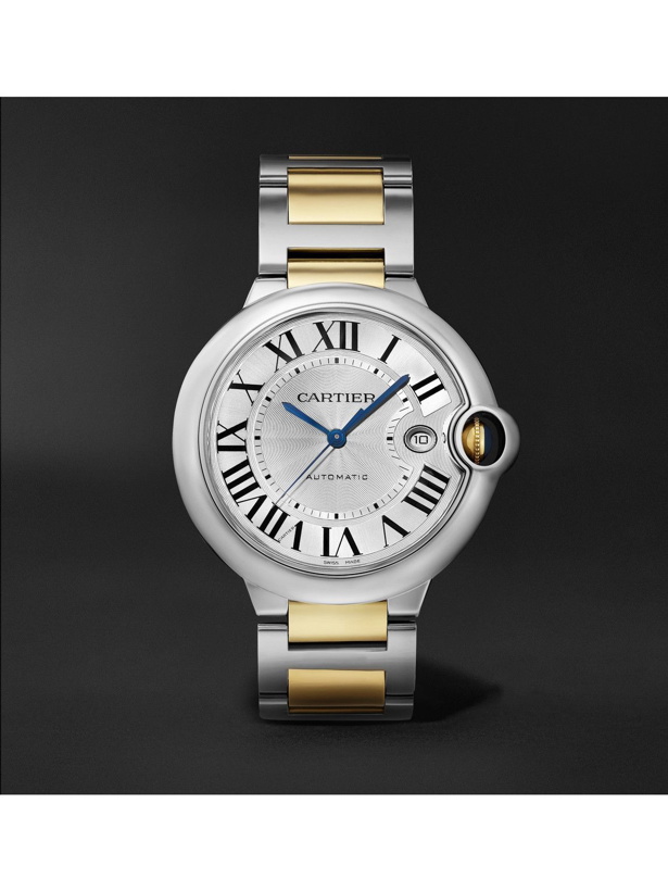 Photo: Cartier - Ballon Bleu de Cartier Automatic 42mm Stainless Steel and 18-Karat Gold Watch, Ref. No. CRW2BB0022