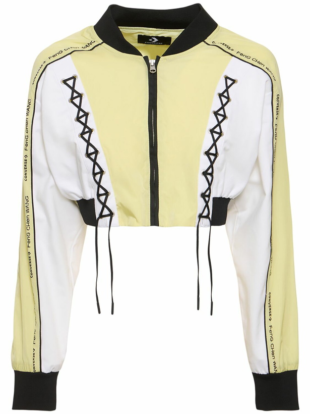 Photo: CONVERSE Feng Cheng Wang Cropped Bomber Jacket