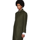 Thom Browne Green Melton Relaxed Unconstructed Coat