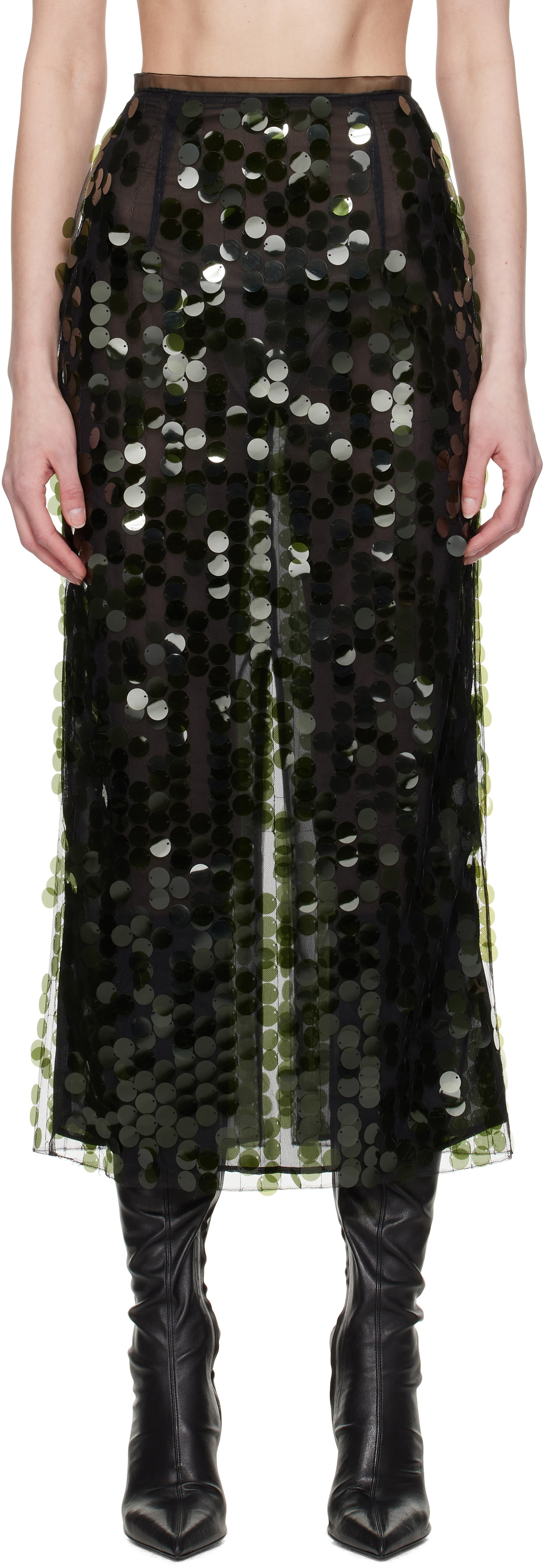 16Arlington Green Dia Sequin Midi Skirt
