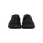 Jil Sander Black Leather Platform Sneakers