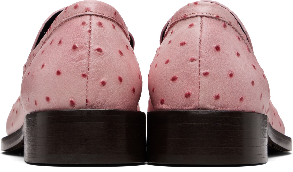 Acne Studios Pink Leather Loafers