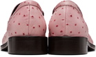 Acne Studios Pink Leather Loafers