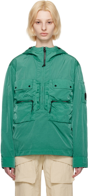 Photo: C.P. Company Green Half-Zip Jacket