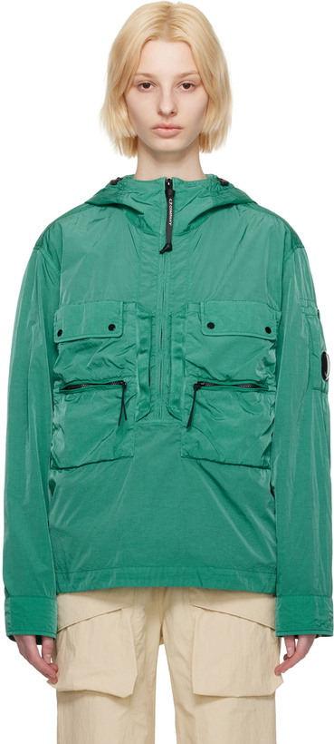 Photo: C.P. Company Green Half-Zip Jacket