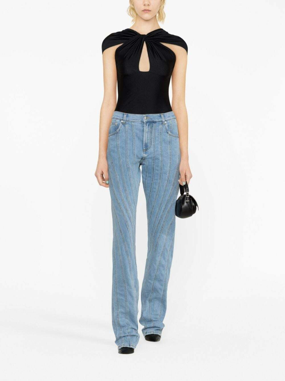 MUGLER - Boyfriend Denim Jeans Mugler