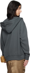 Commission Gray Twisted Zip-Up Hoodie