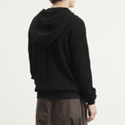 Rick Owens Men's Zip Knitted Hoodie in Black