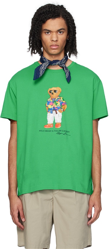 Photo: Polo Ralph Lauren Green Beach Club Bear T-Shirt