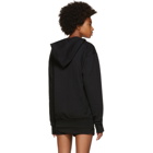 Palm Angels Black Maxi Zip Hoodie