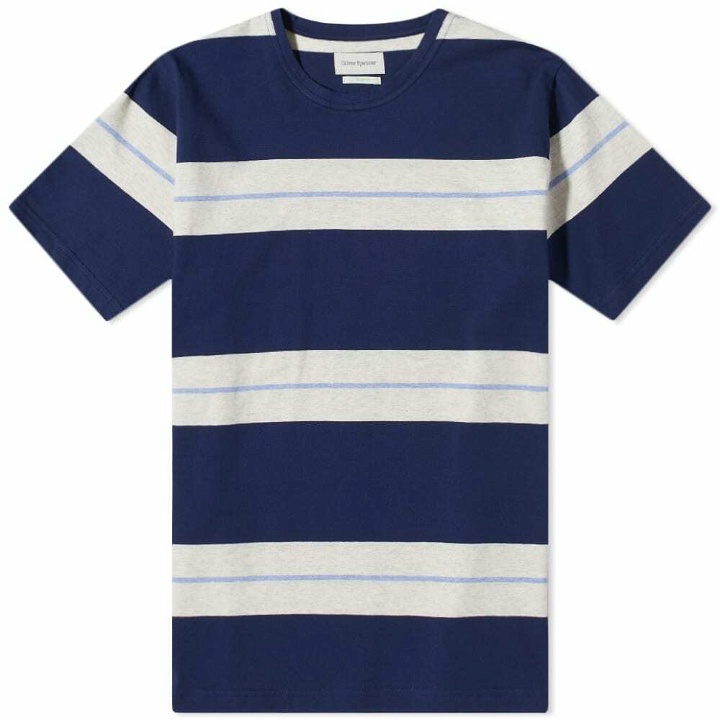 Photo: Oliver Spencer Men's Conduit Striped T-Shirt in Blue