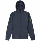 Stone Island Men's Light Soft Shell-R Hooded Jacket in Navy