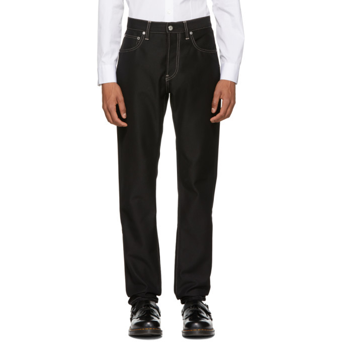 Helmut Lang Black Masc Hi Straight Jeans Helmut Lang