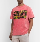 Cav Empt - Acid-Washed Printed Cotton-Jersey T-Shirt - Pink