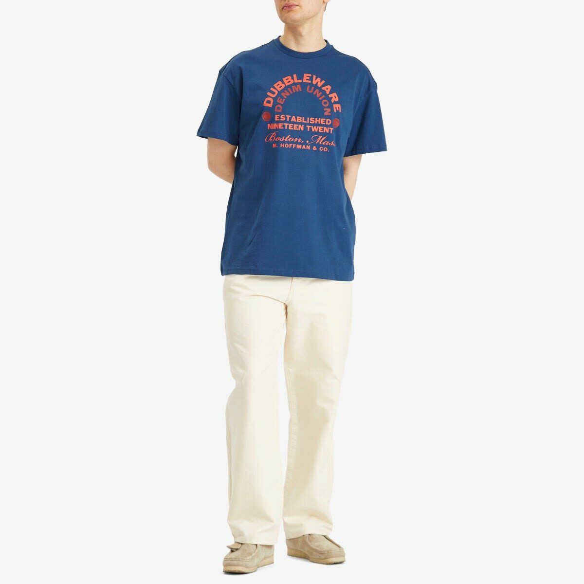 Dubbleware Men's Denim Union T-Shirt in Navy