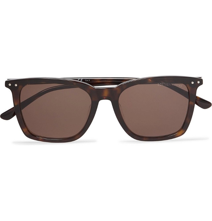Photo: Bottega Veneta - Square-Frame Tortoiseshell Acetate Sunglasses - Brown