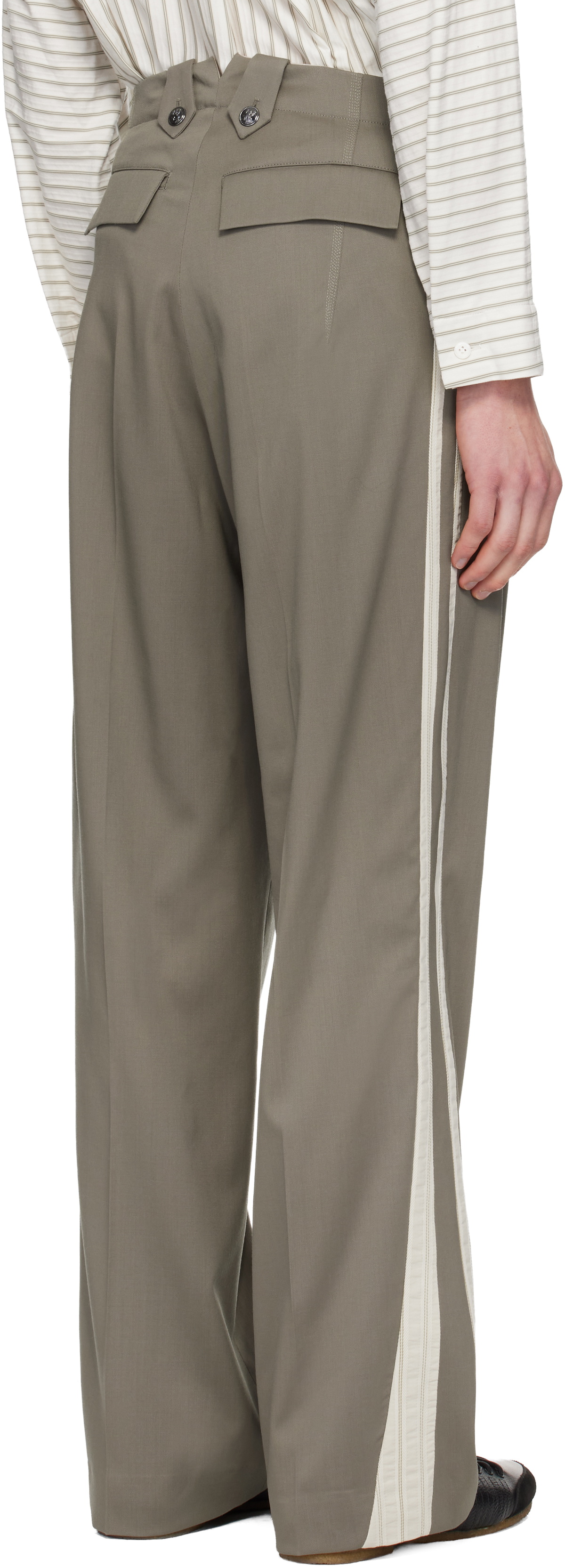 Kiko Kostadinov Gray Kormos Military Trousers Kiko Kostadinov