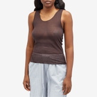 Deiji Studios Women's Knit Tank in Mahogany