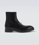 Gucci Horsebit leather ankle boots