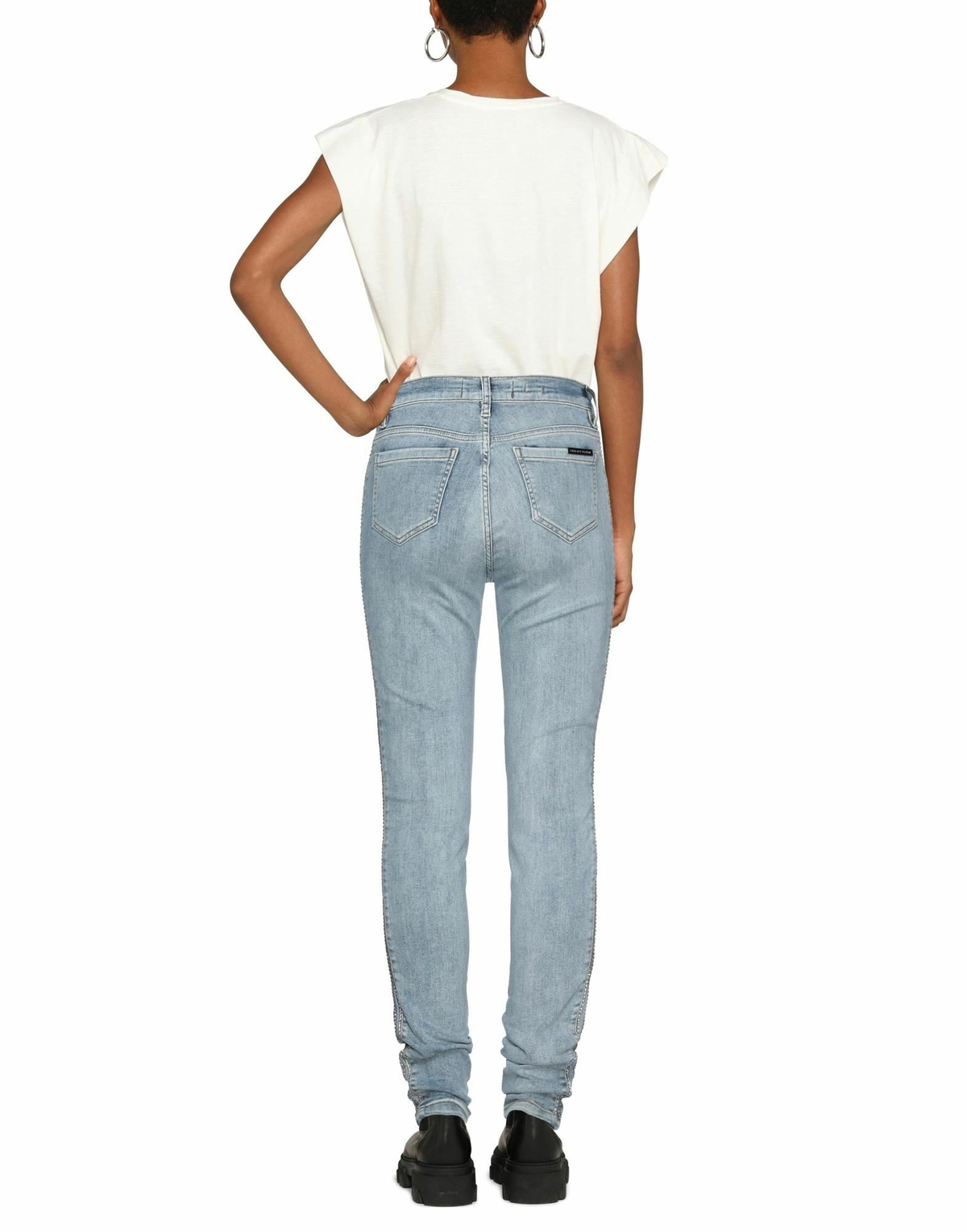 Philipp Plein Womens Jeans in Blue