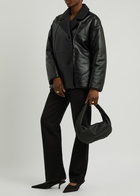 Arma Lara Reversible Padded Leather Jacket Black