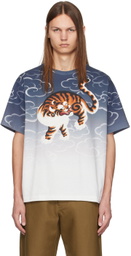 Kenzo Blue Kenzo Paris Cloud Tiger T-Shirt