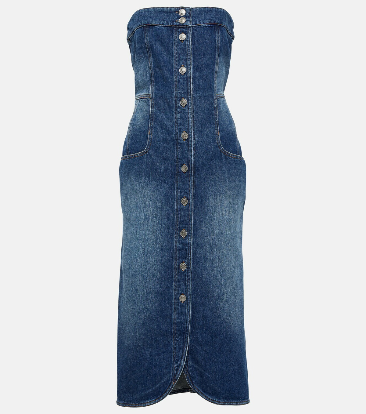 Isabel Marant Valentine denim midi dress Isabel Marant