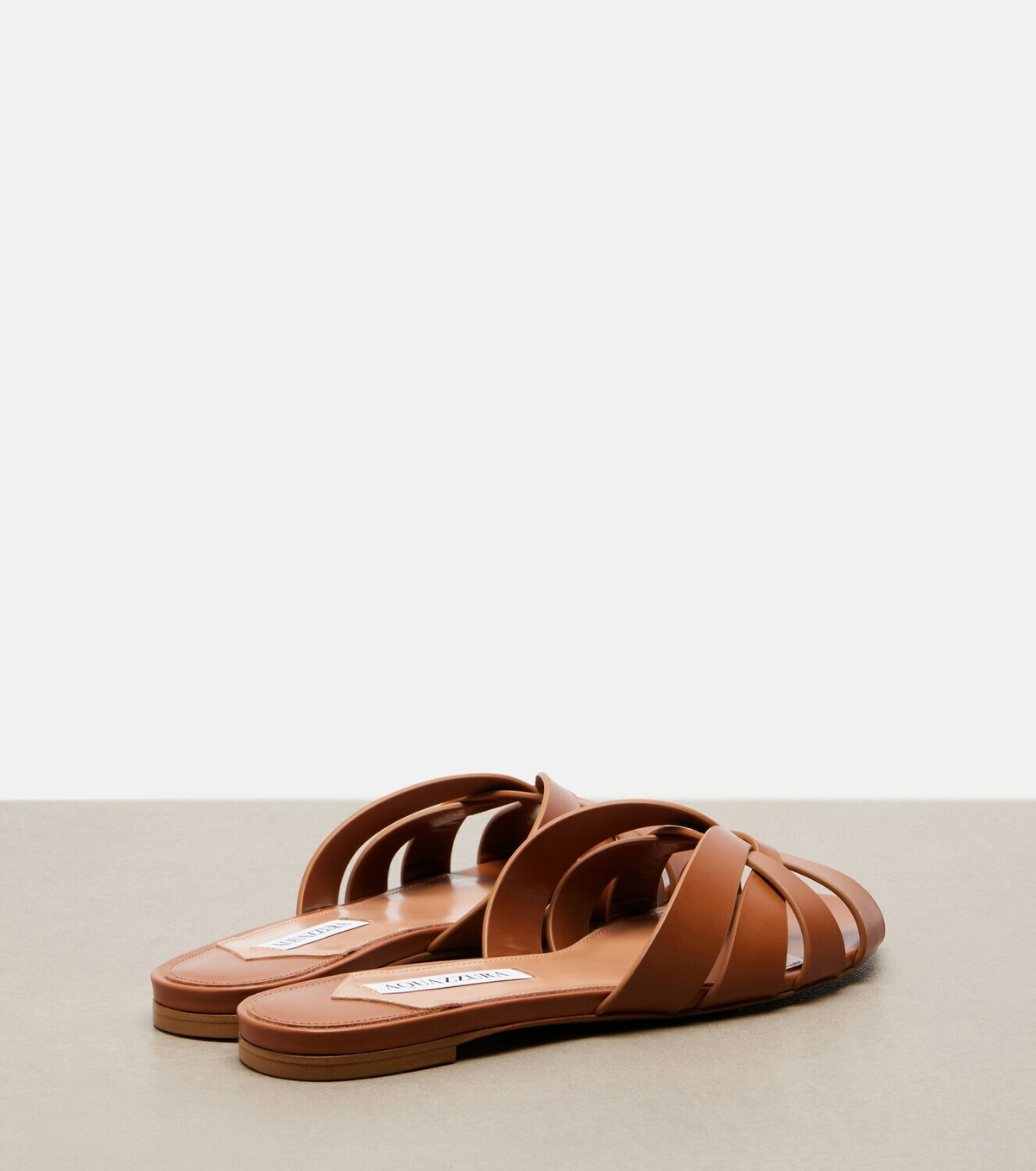Aquazzura Copacabana leather slides