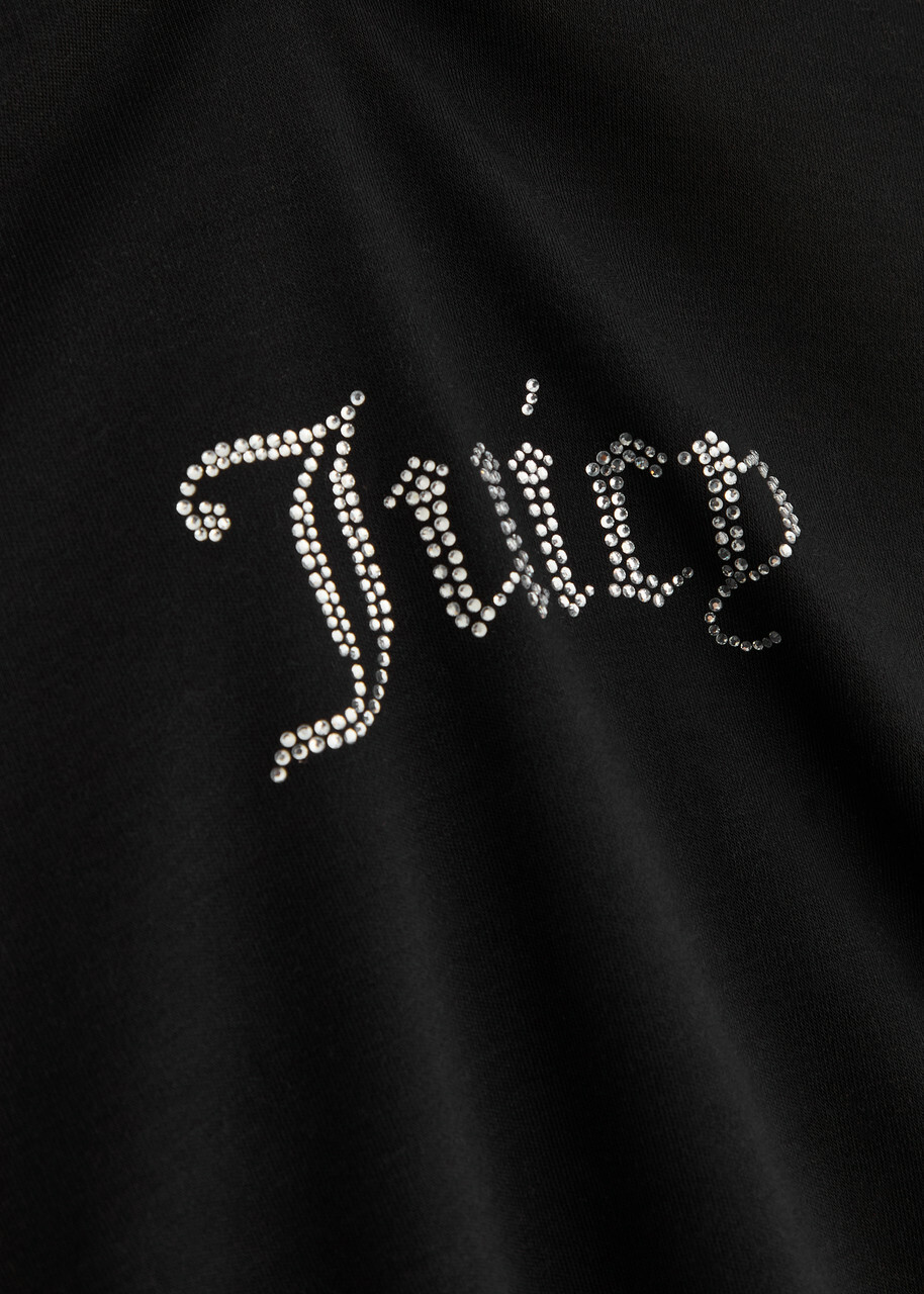Juicy Couture Dot Logo-embellished Jersey T-shirt Black