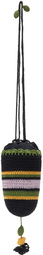 Bode Black Harbor Stripe Bag