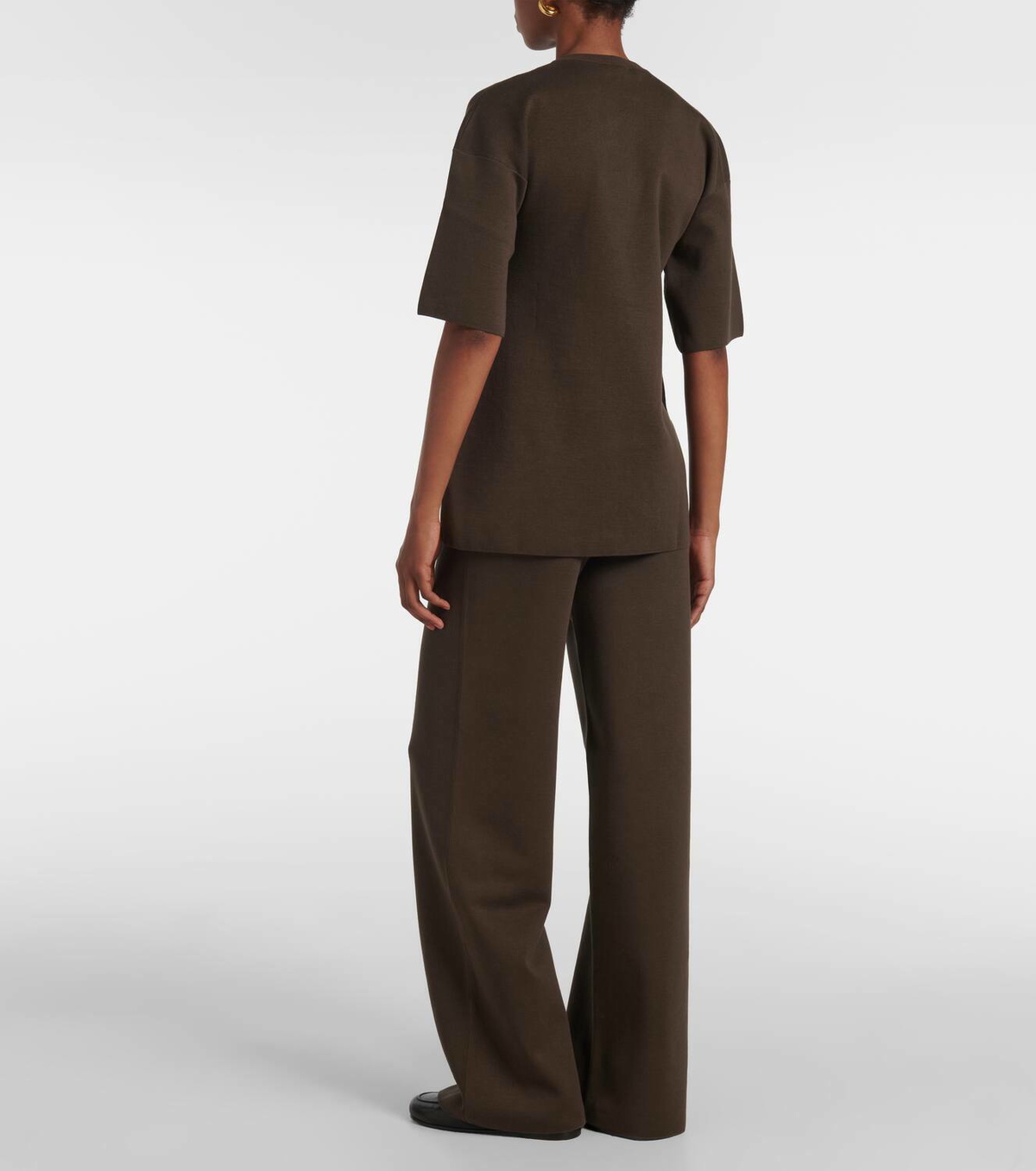 Fforme Dwyn wool and cotton-blend T-shirt