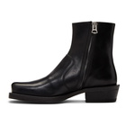 Acne Studios Black Leather Heeled Boots