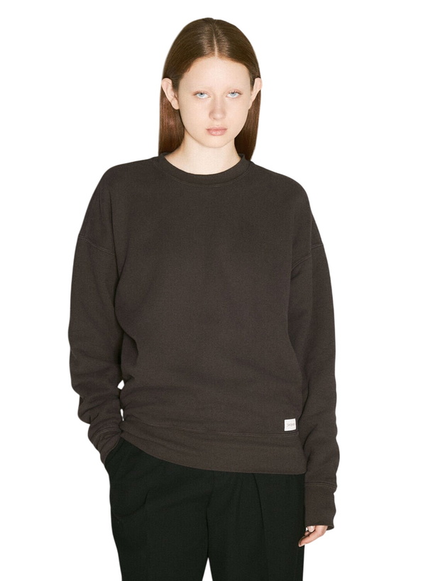 Photo: Saint Laurent Logo Patch Fleece Sweatshirt
