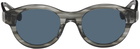 Matsuda SSENSE Exclusive Gray Round Sunglasses