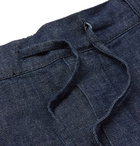 Maison Kitsuné - Tapered Denim Drawstring Trousers - Blue