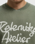 Reternity ATELIER KNIT JERSEY Green Mens Longsleefe