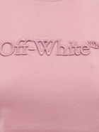 Off White   T Shirt Pink   Womens
