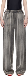 alexanderwang.t Gray Crushed Velour Lounge Pants
