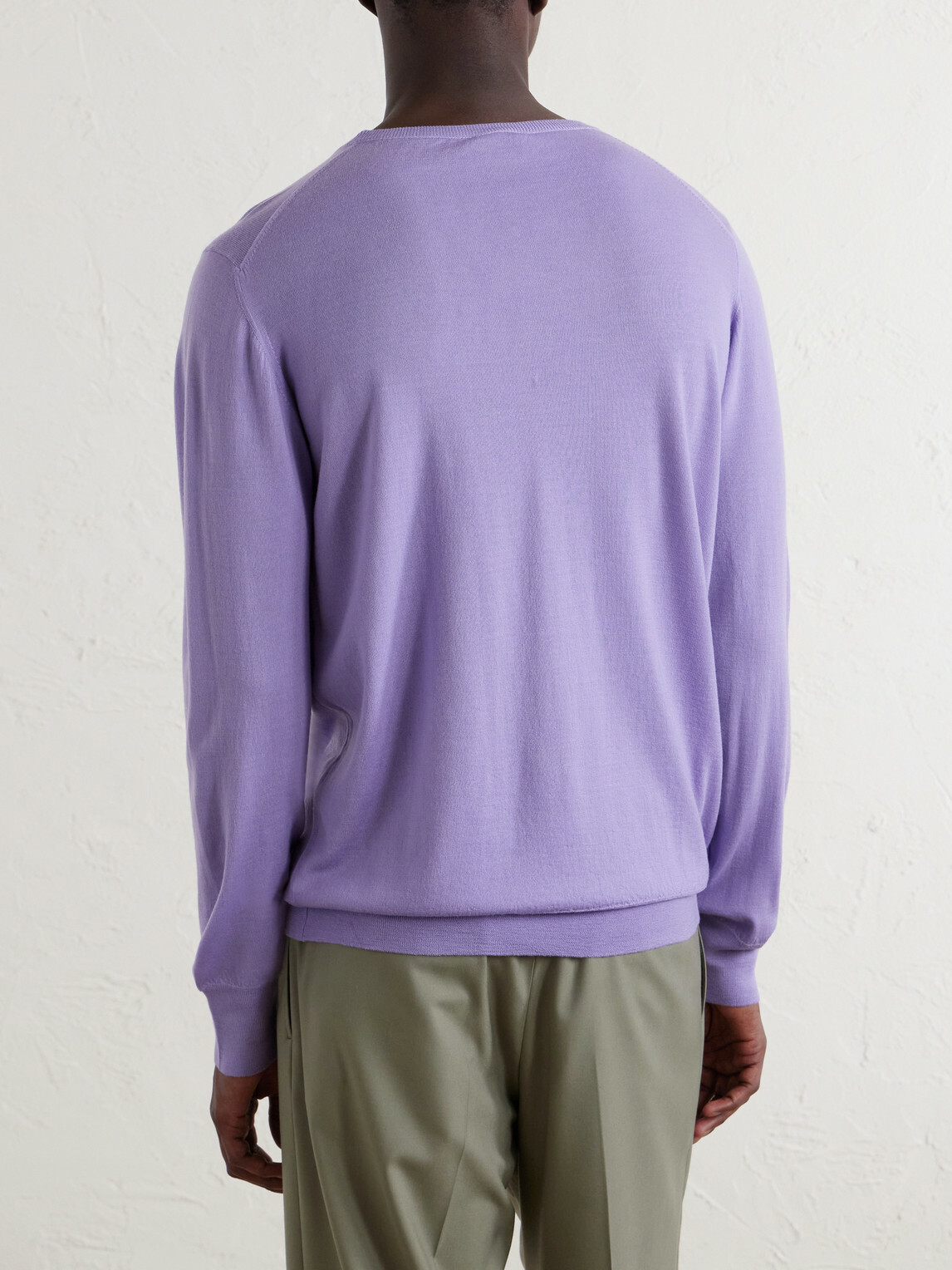 William Lockie - Virgin Wool Sweater - Purple