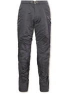 POST ARCHIVE FACTION - 4.0 Left Straight-Leg Panelled Ruched Tech-Shell Trousers - Gray