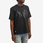 AMIRI Men's Staggered Logo T-Shirt in Black